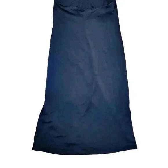 J. Crew Women's Black Poly/Spandex Halter Dress w Built in Bra - Picture 8 of 10